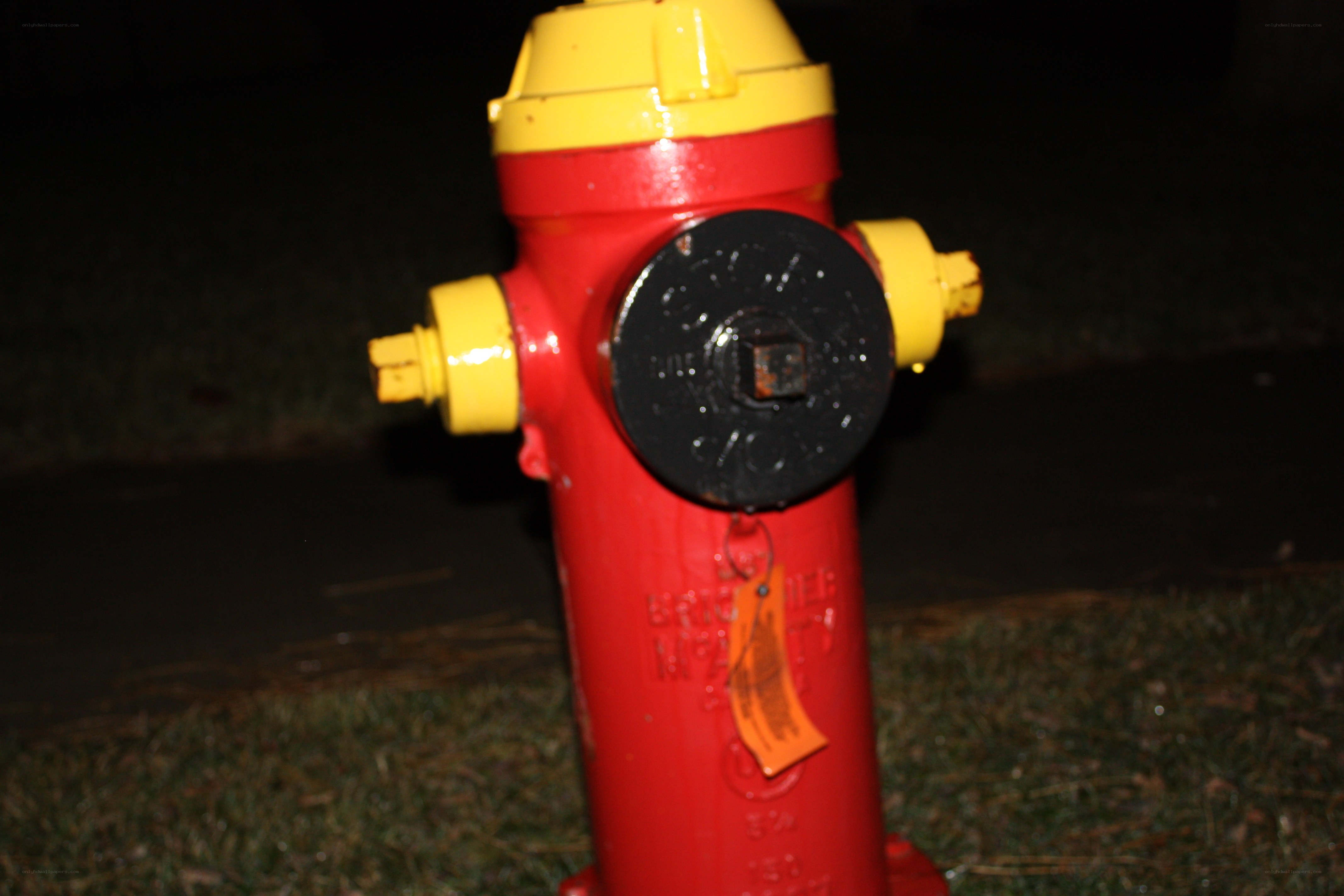red and yellow fire hydrant