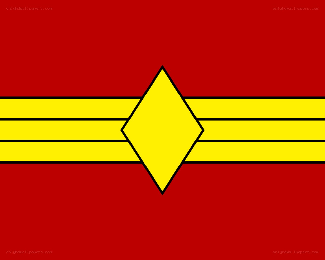 red and yellow flag with diamond