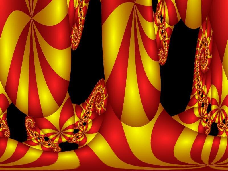Red and Yellow Fractal Pattern