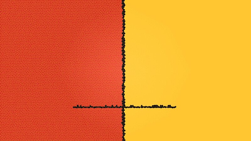 Red and yellow geometric pattern