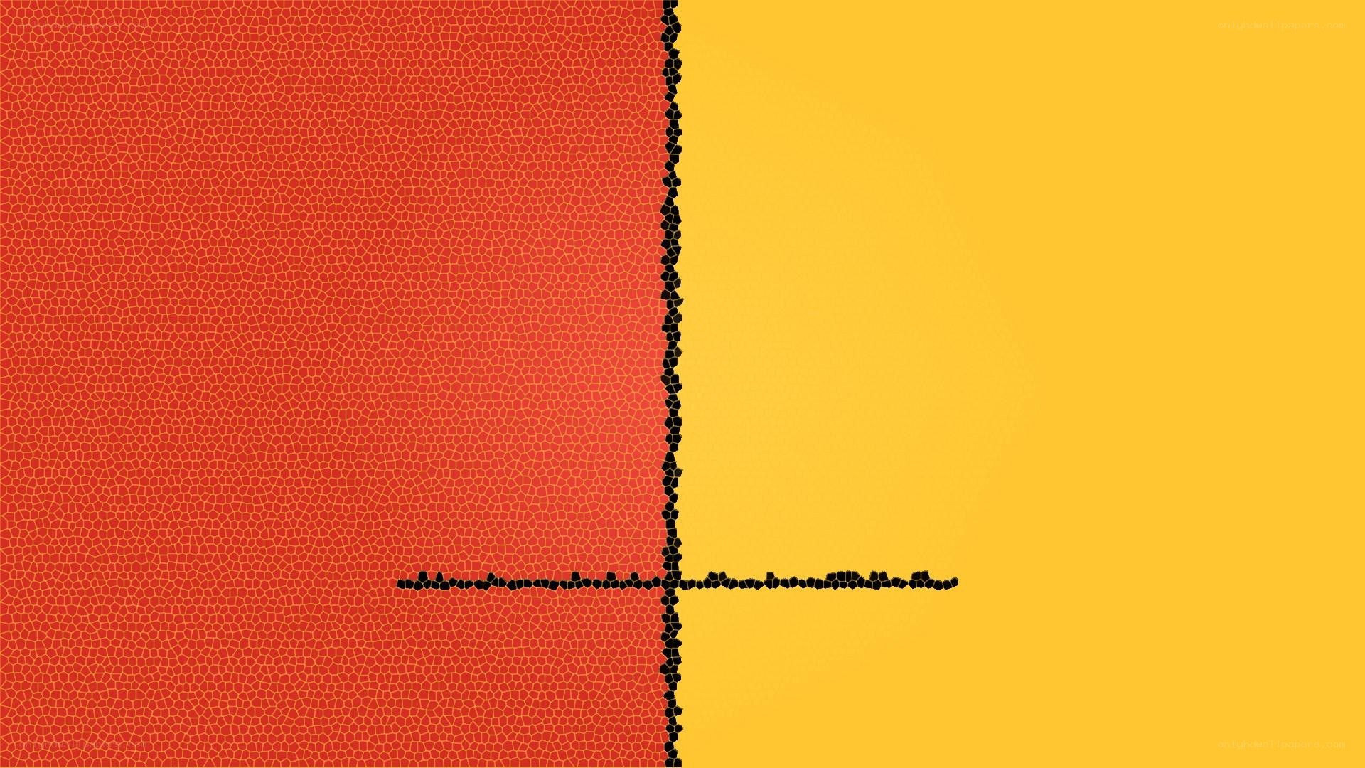 Red and yellow geometric pattern