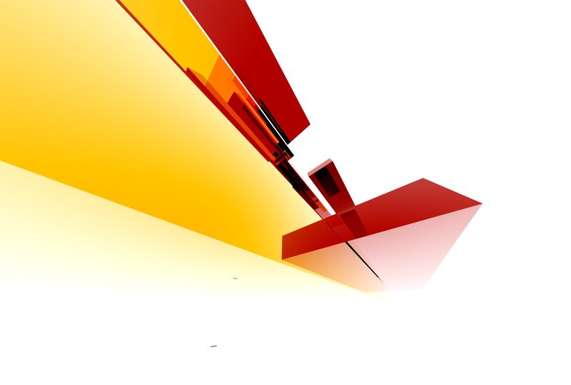 Red and Yellow Geometric Shapes
