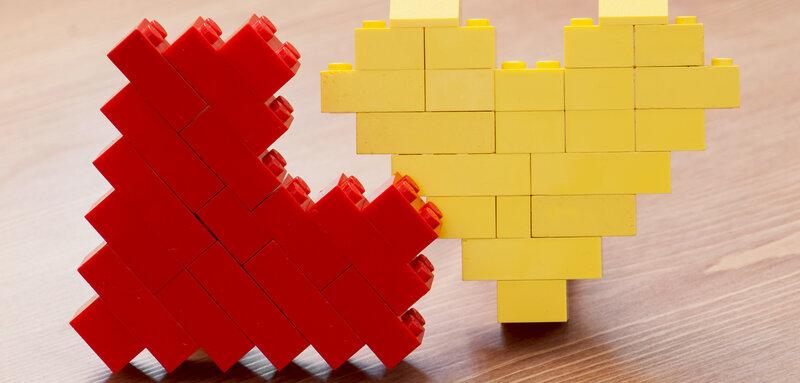 Red and Yellow Heart