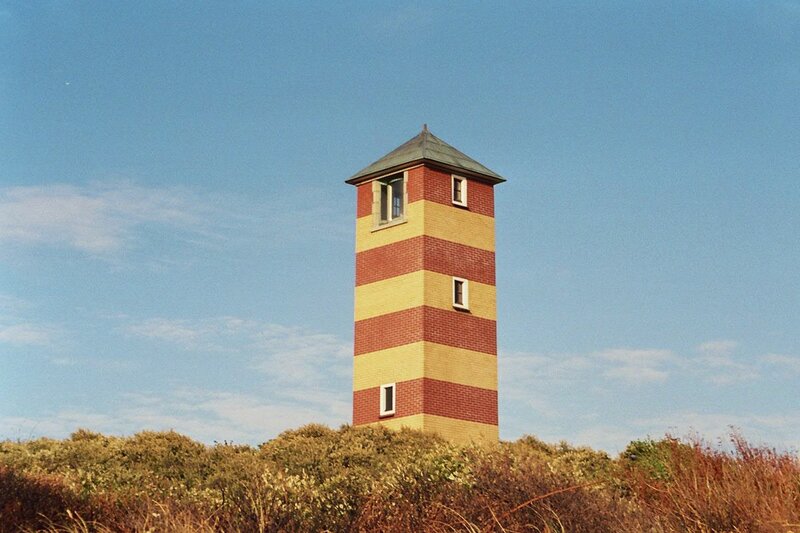Red and Yellow Lighthouse