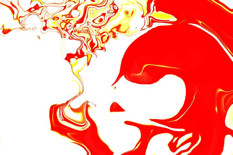 Red and Yellow Liquid Swirls
