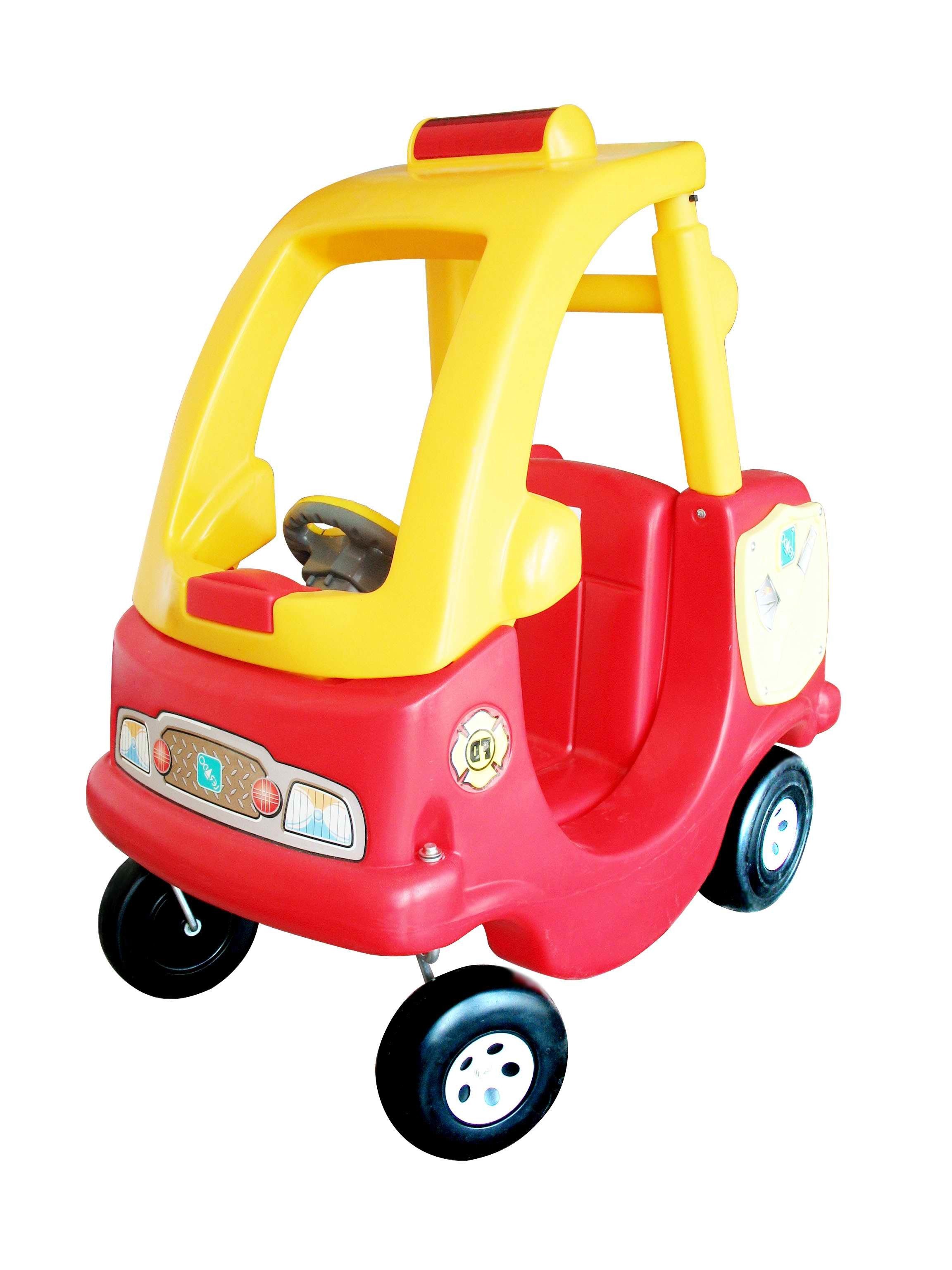 red and yellow toy car