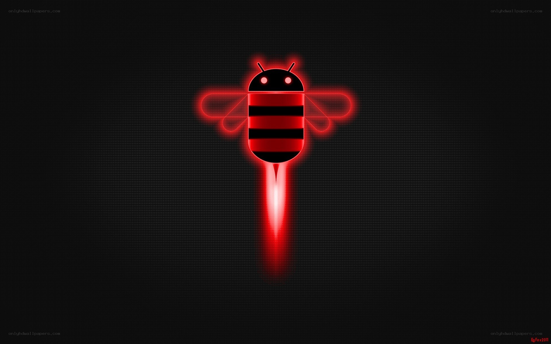 Red Android Bee Logo