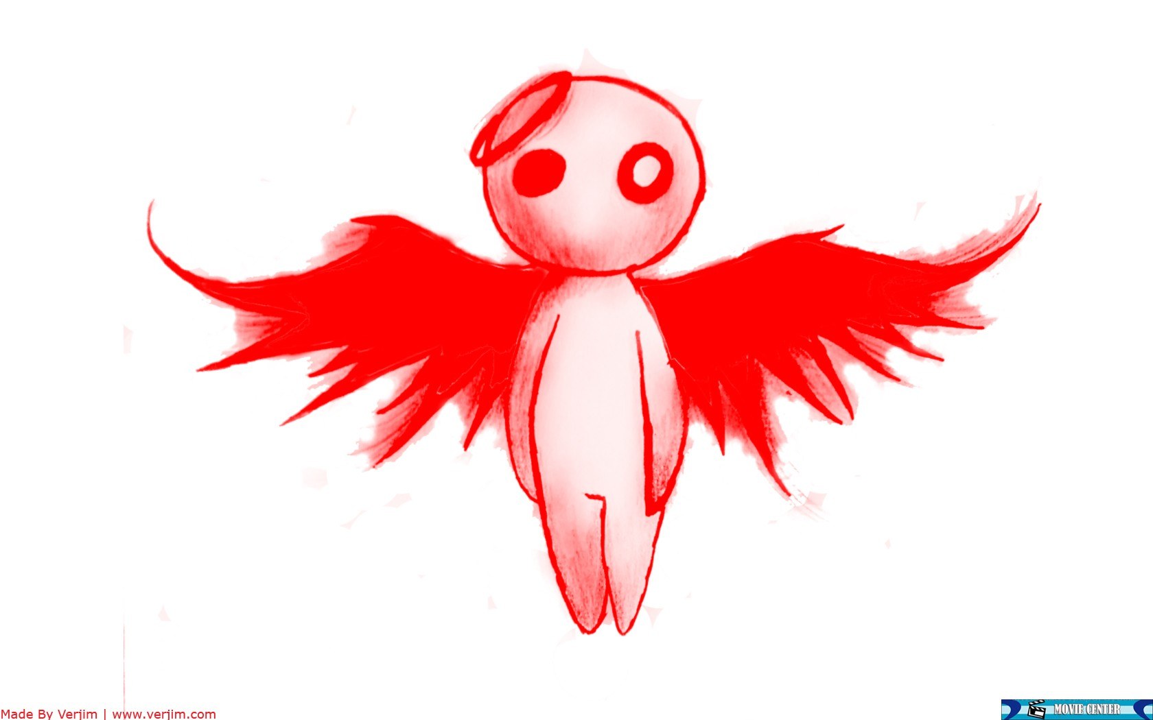 red angel drawing