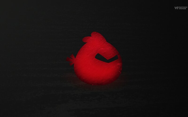 Red Angry Bird — Dramatic, Digital Art