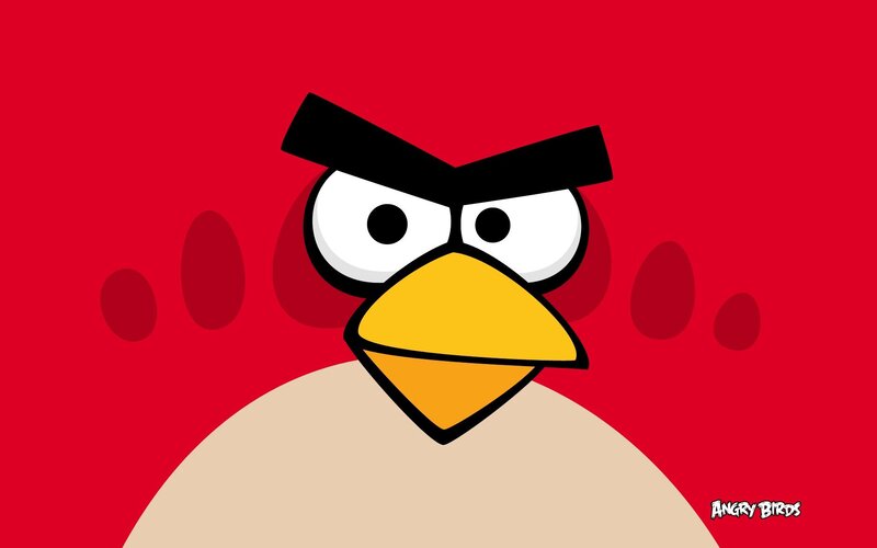 Red Angry Bird — Vector Art
