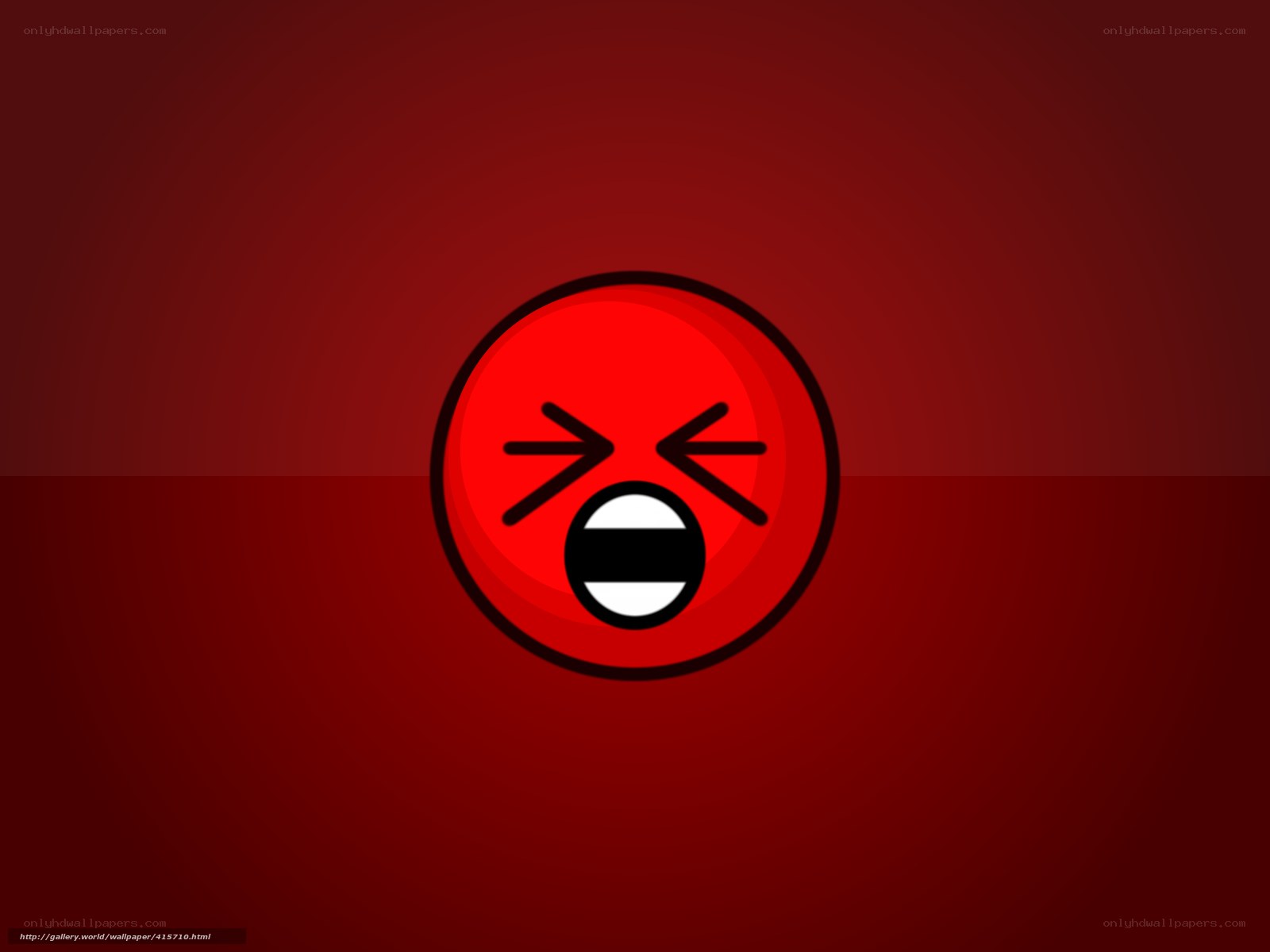 red angry emoji face