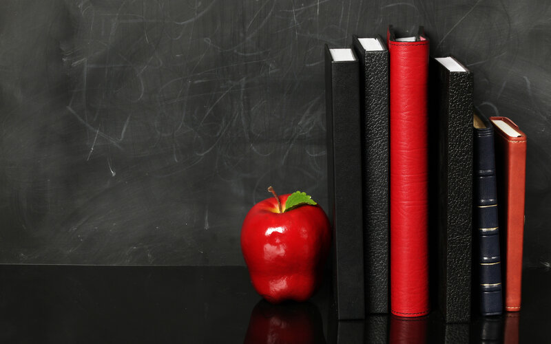 Red Apple and Books