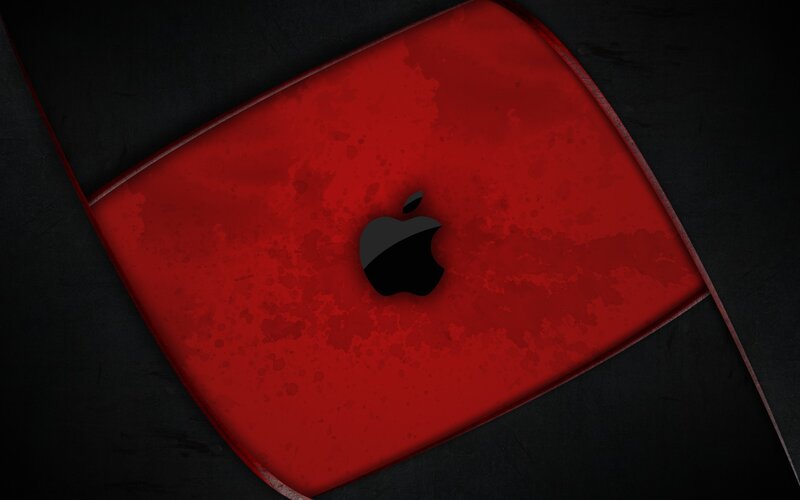 Red Apple Laptop Cover