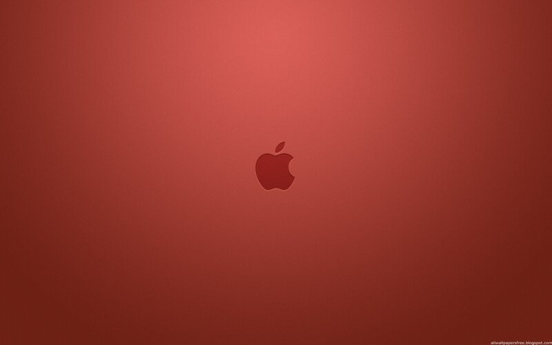 Red Apple Logo Background