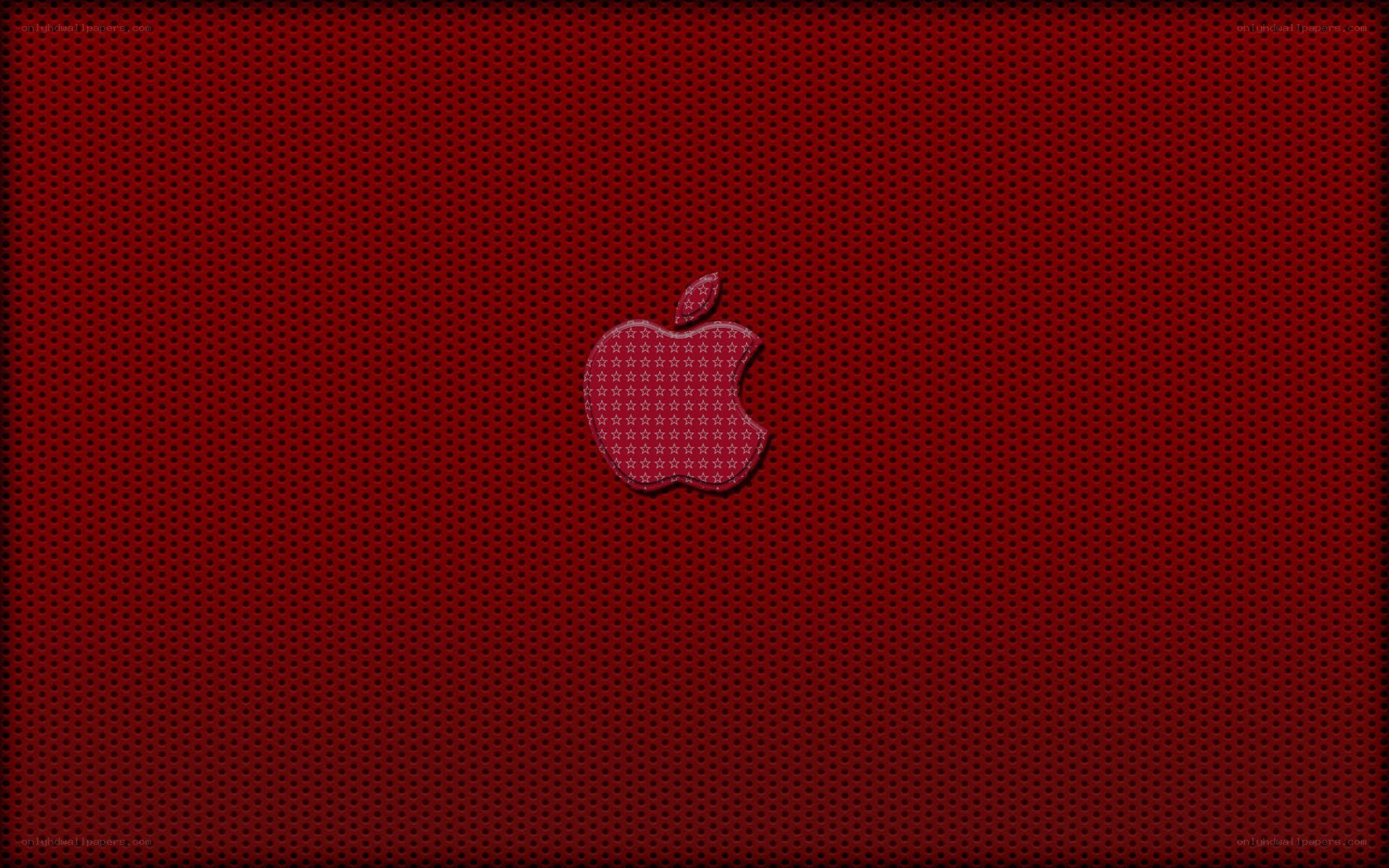 Red Apple Logo Background
