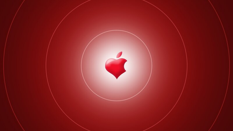 Red Apple Logo — Minimalist