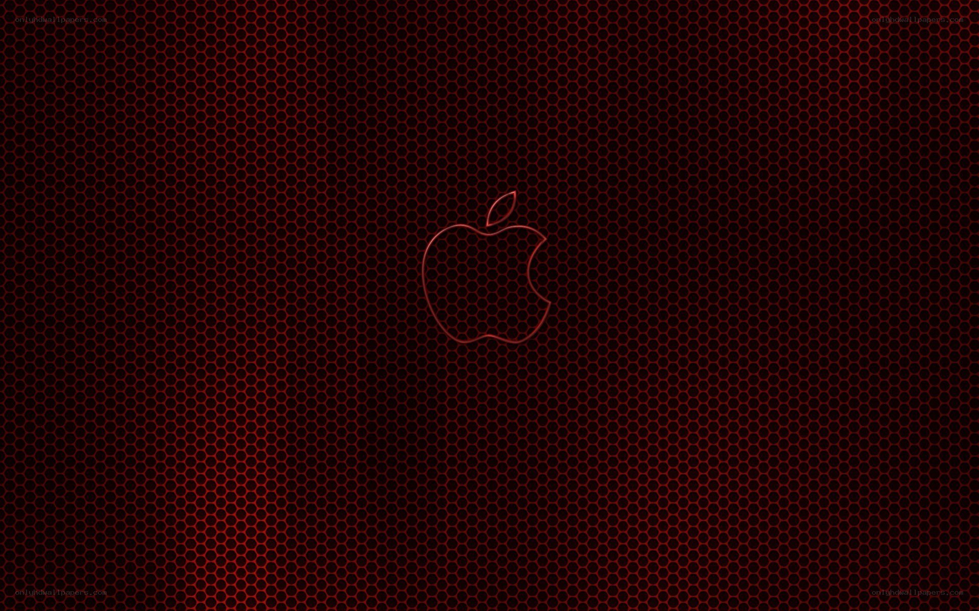 red apple logo wallpaper