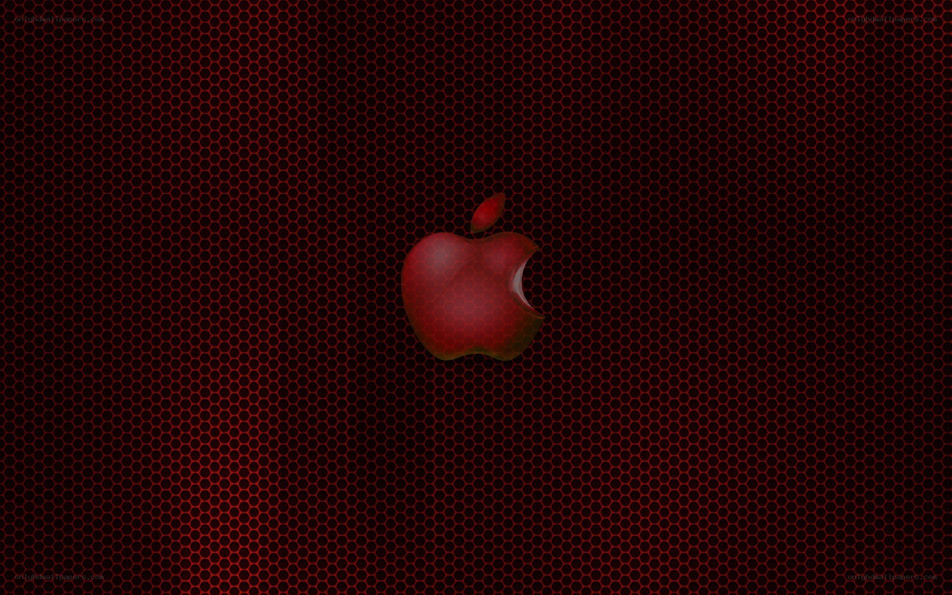 red apple logo wallpaper