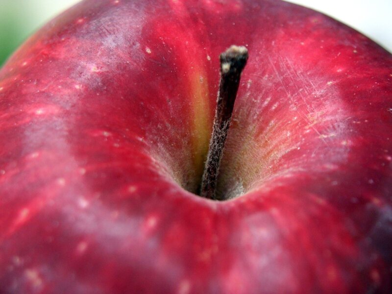 Red Apple Top View