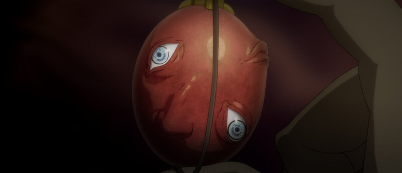 Red Apple with Eyes