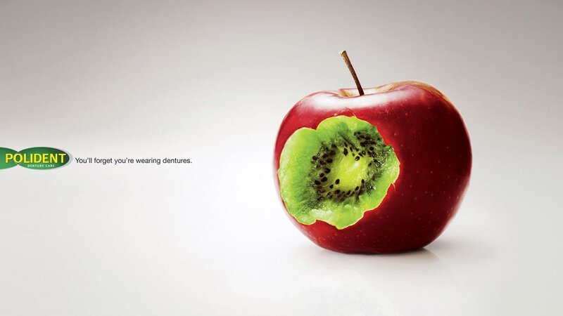 Red Apple with Kiwi Slice — Clean