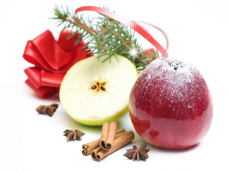 Red Apple with Spices