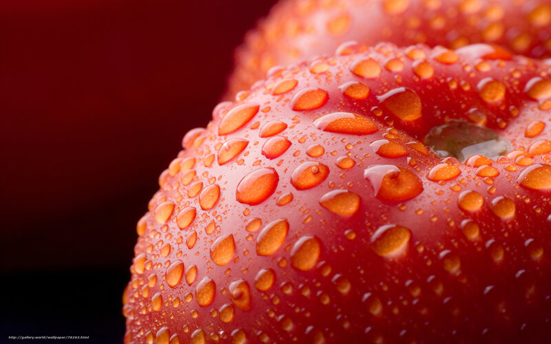 Red Apple with Water Droplets — Dramatic, Photograph, Water Droplets
