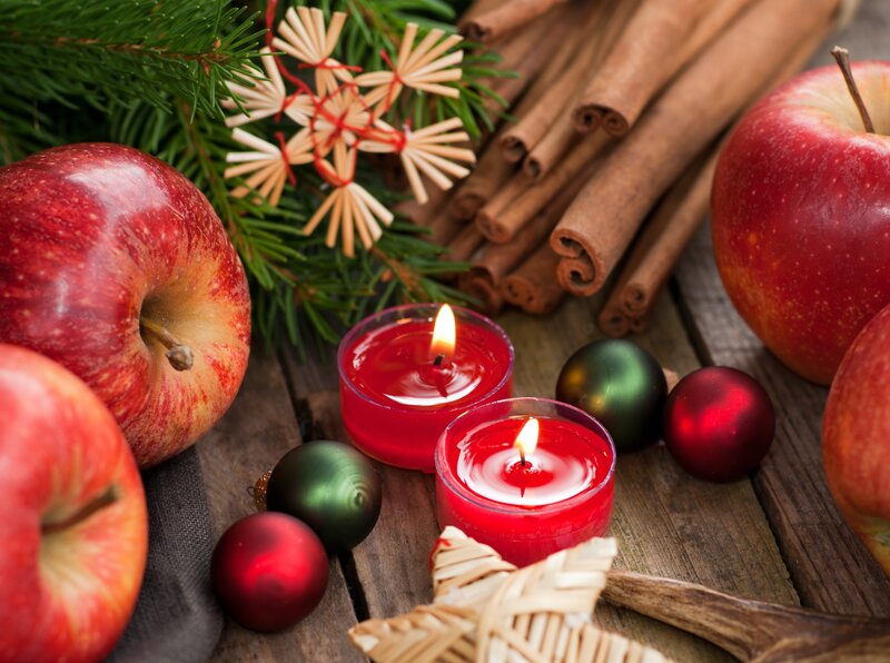 Red Apples and Candles — Cozy