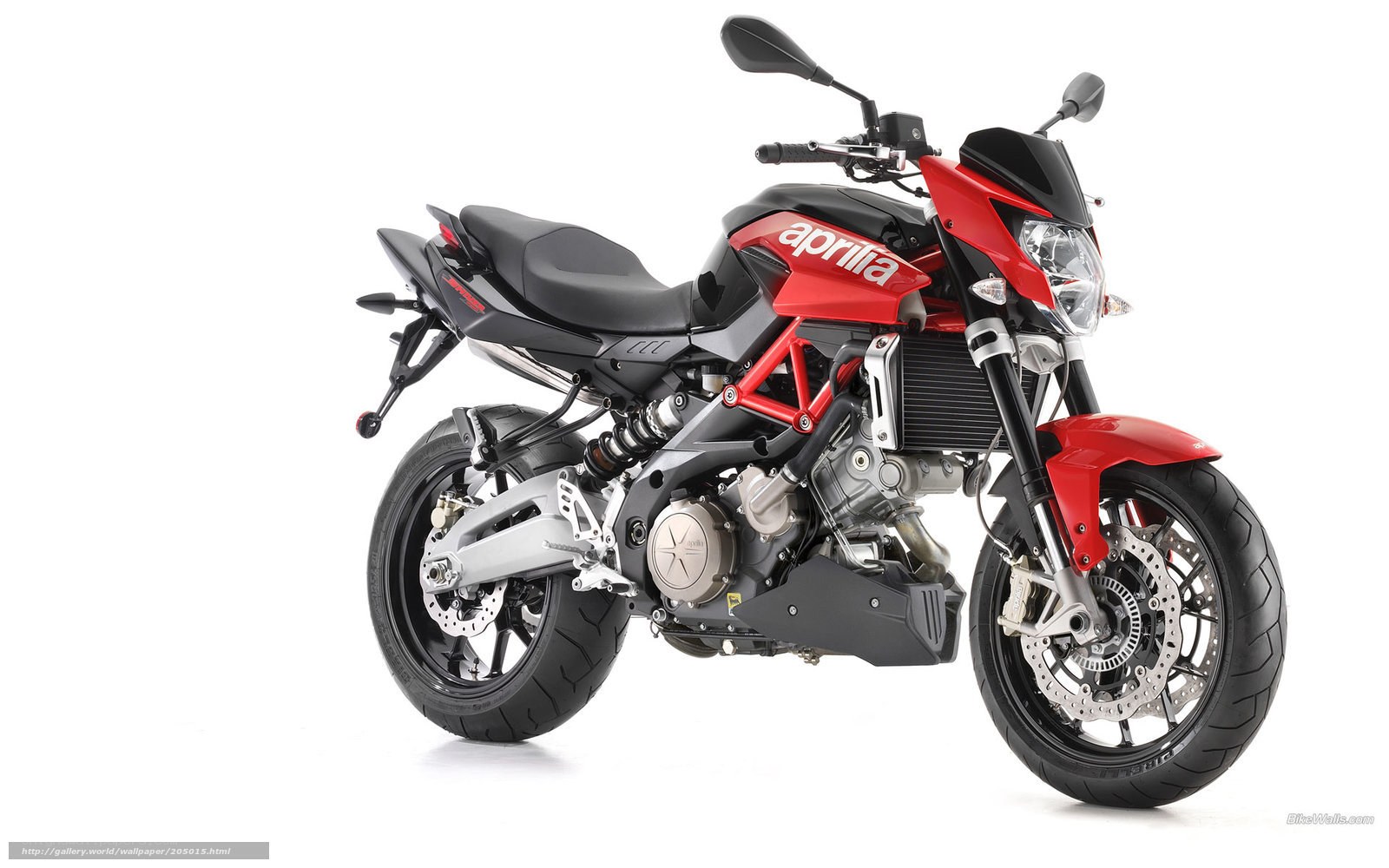 Red Aprilia motorcycle