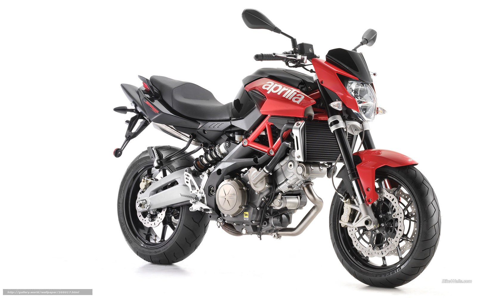 Red Aprilia motorcycle