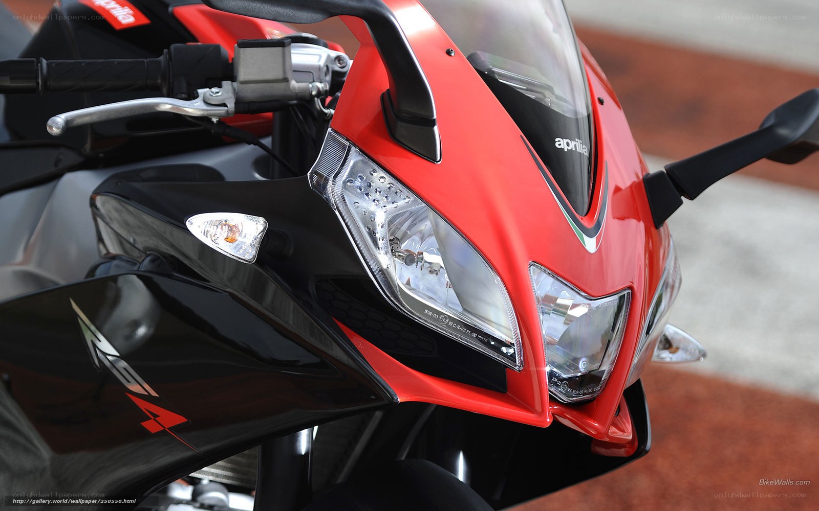 Red Aprilia RS 4 motorcycle