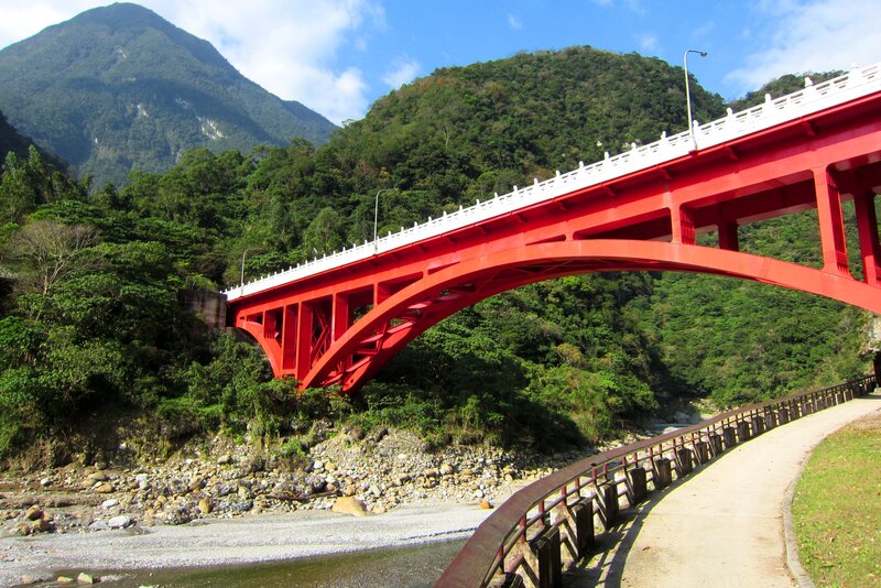 Red Arch Bridge — Serene, Afternoon