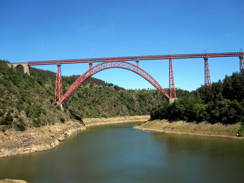 Red Arched Bridge — Blue