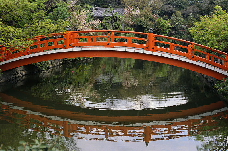 Red Arched Bridge — Orange