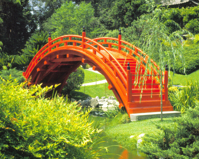 Red Arched Bridge