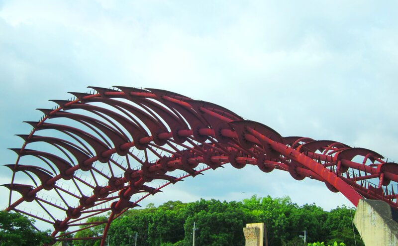 Red Arched Sculpture