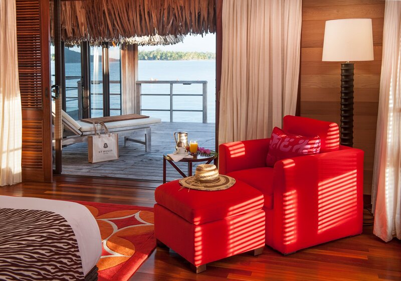 Red Armchair on Deck
