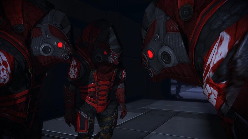 red-armored alien soldiers