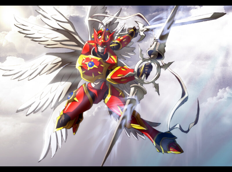 Red Armored Angel Digimon
