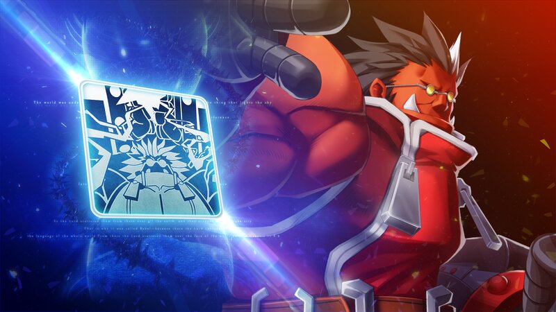 Red Armored Character — Blue