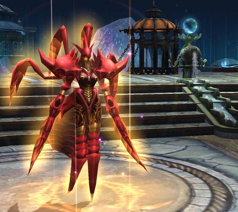 Red Armored Crab Creature