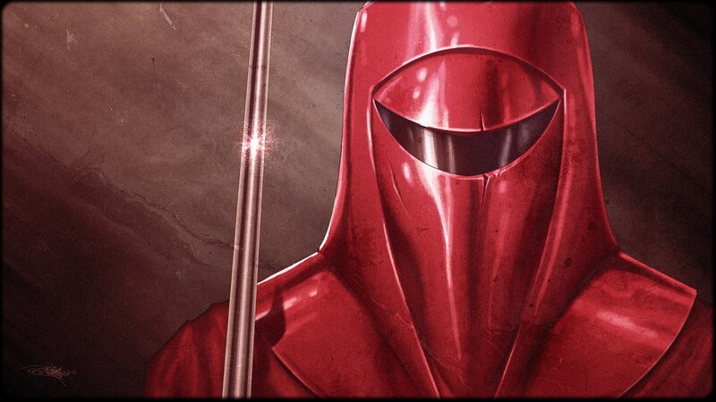 Red-armored Figure — Red