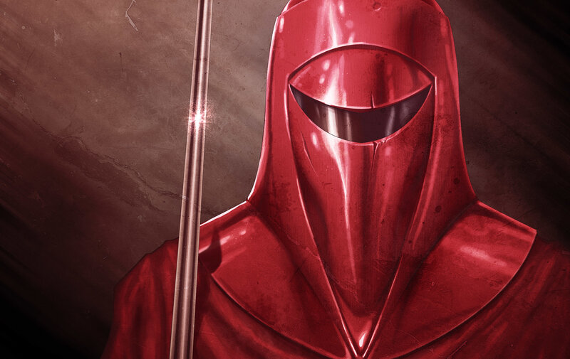Red armored guard