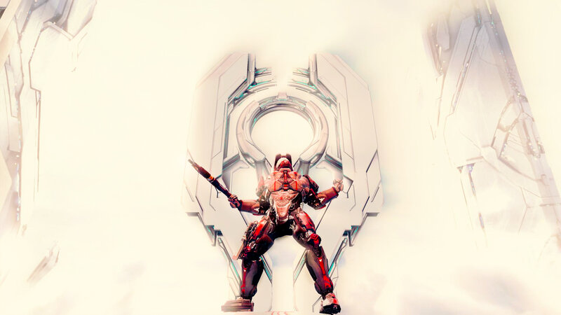 Red-armored Soldier — White