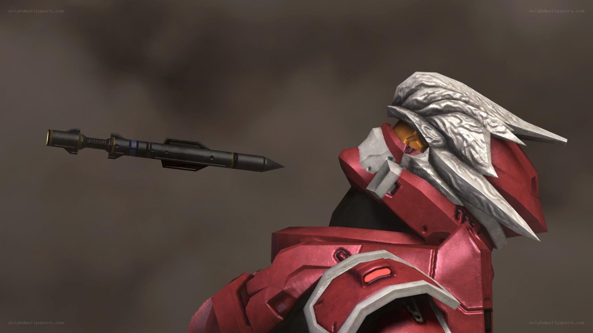 red armored soldier with weapon