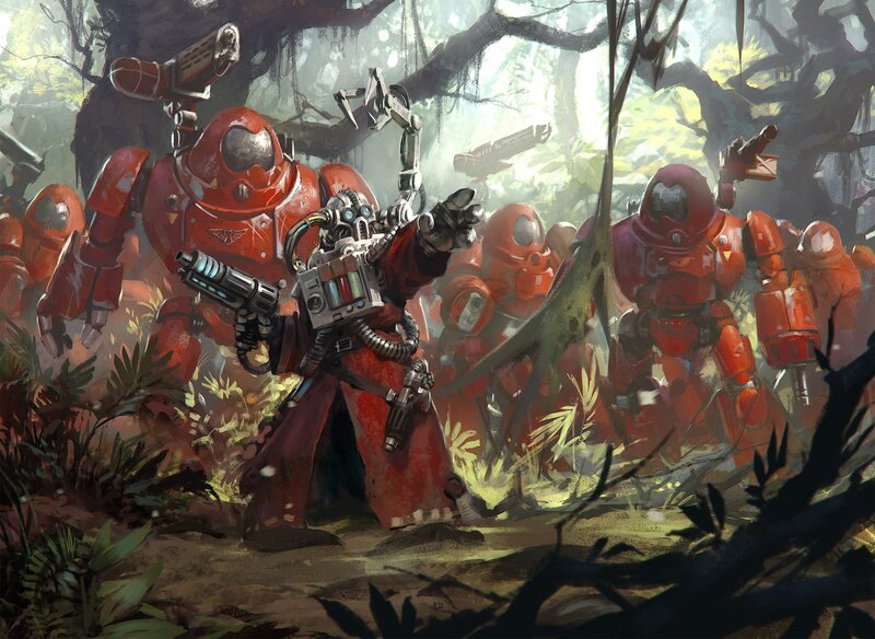 Red Armored Soldiers — Dramatic
