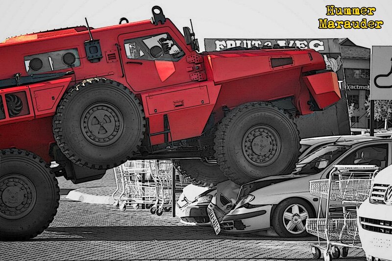 Red Armored Vehicle