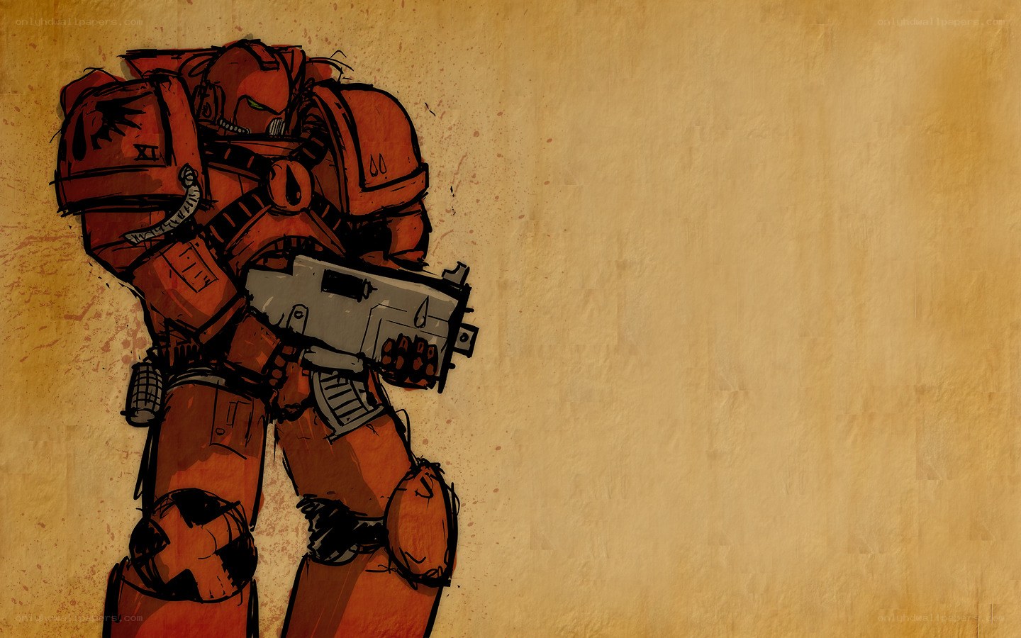 red armored warrior