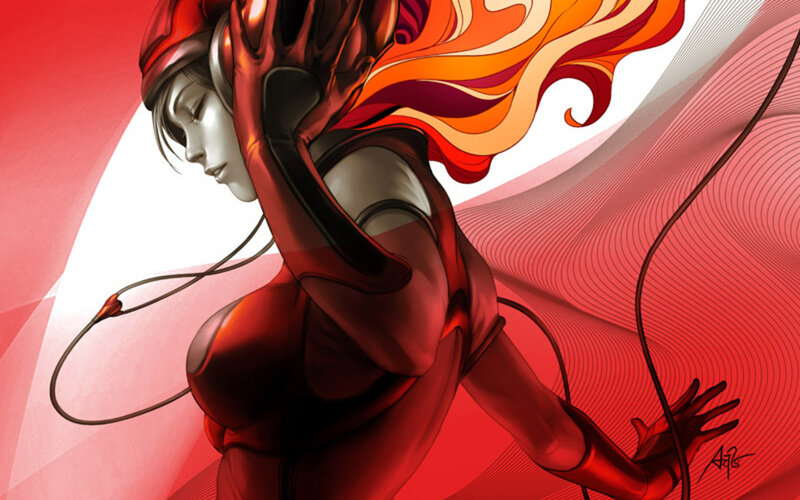 red armored warrior