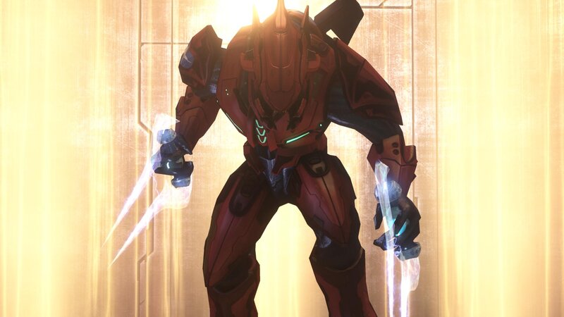 Red Armored Warrior — Dramatic, 3d Render